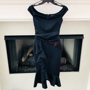 Lipsey Londen black fitted scuba dress